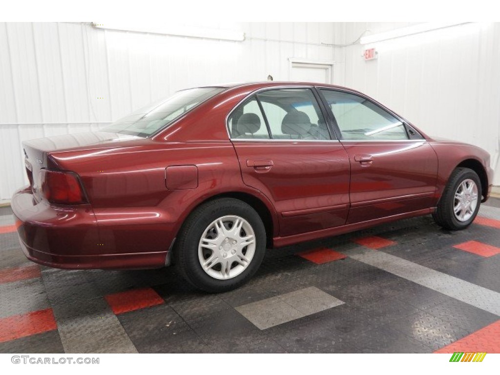 2003 Galant ES - Ultra Red Pearl / Gray photo #7