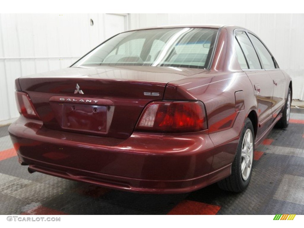2003 Galant ES - Ultra Red Pearl / Gray photo #8