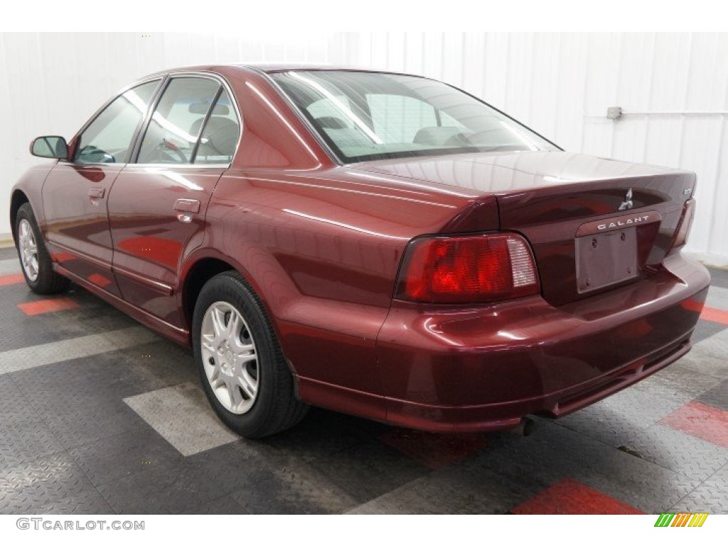 2003 Galant ES - Ultra Red Pearl / Gray photo #10