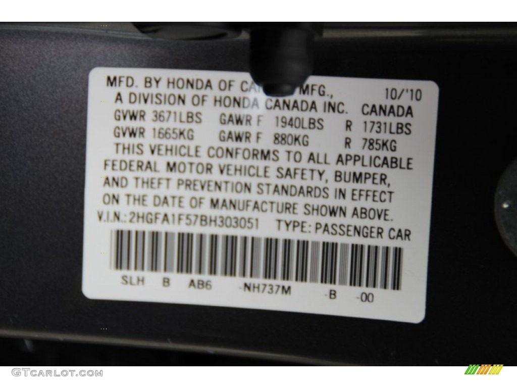 2011 Civic LX Sedan - Polished Metal Metallic / Gray photo #30