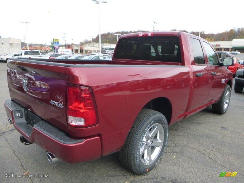 2015 1500 Express Quad Cab 4x4 - Deep Cherry Red Crystal Pearl / Black/Diesel Gray photo #6