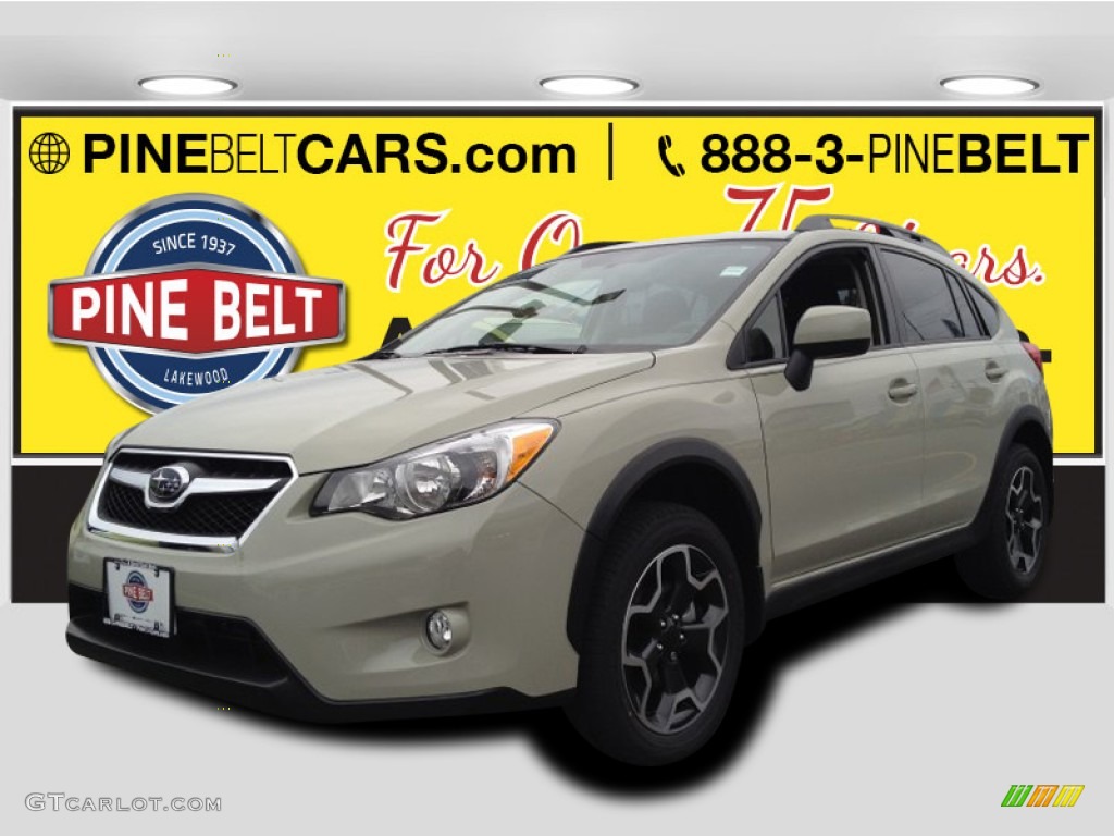2014 XV Crosstrek 2.0i Premium - Desert Khaki / Black photo #1