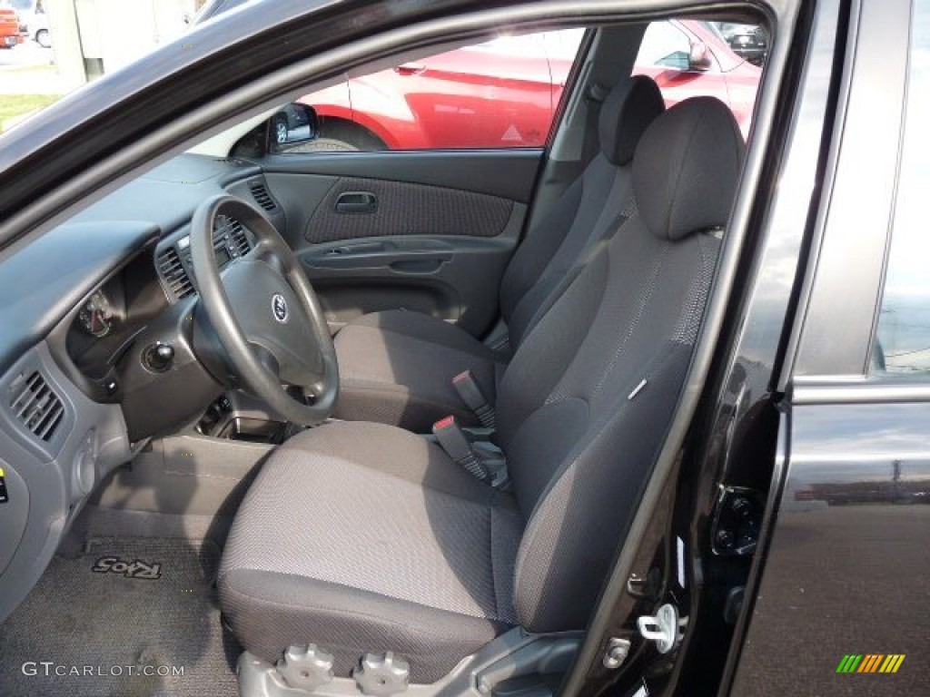2008 Rio Rio5 LX Hatchback - Black / Gray photo #3