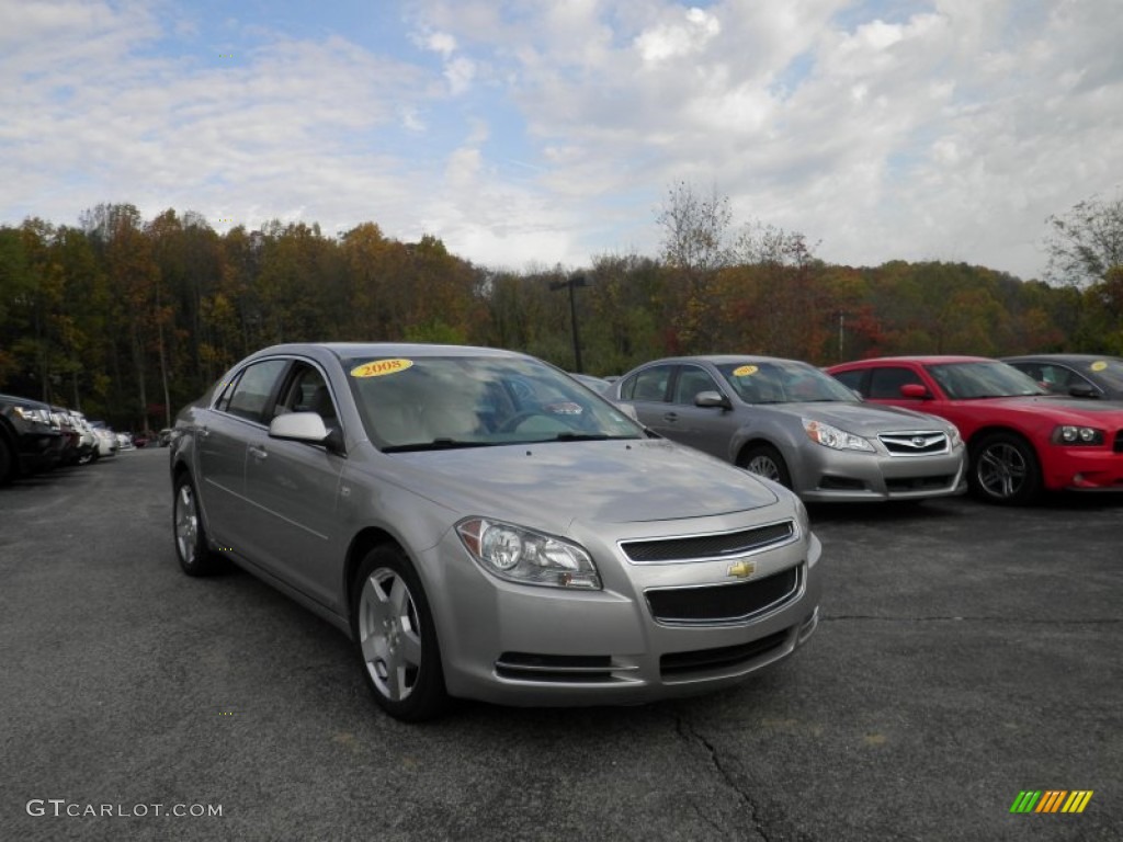 Silverstone Metallic 2008 Chevrolet Malibu LT Sedan Exterior Photo #98661023