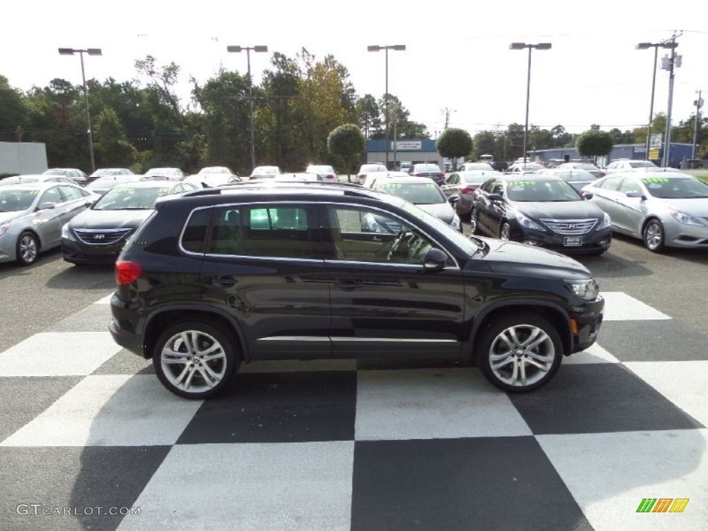 2012 Tiguan SEL - Deep Black Metallic / Beige photo #3