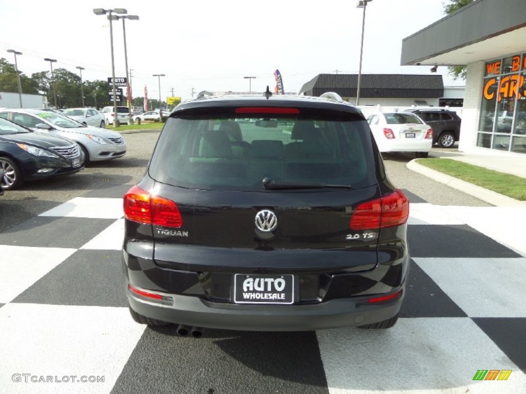 2012 Tiguan SEL - Deep Black Metallic / Beige photo #4