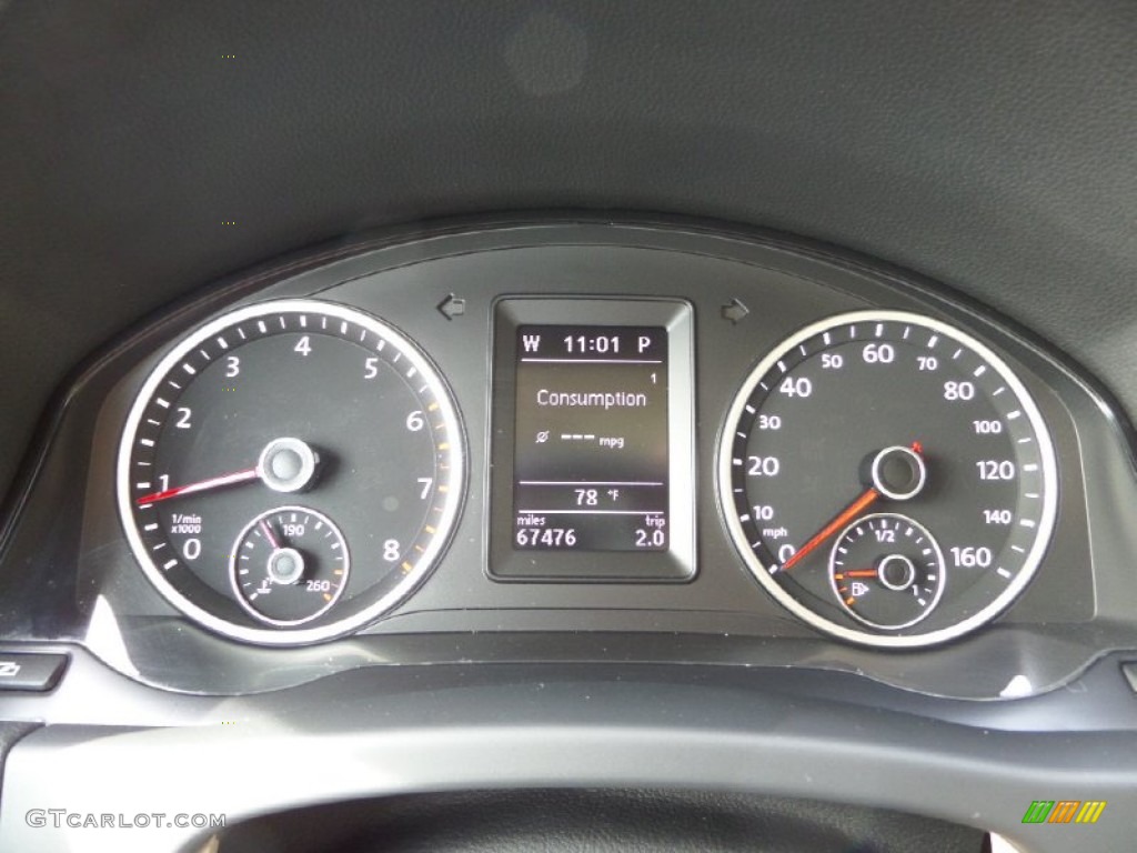 2012 Tiguan SEL - Deep Black Metallic / Beige photo #16