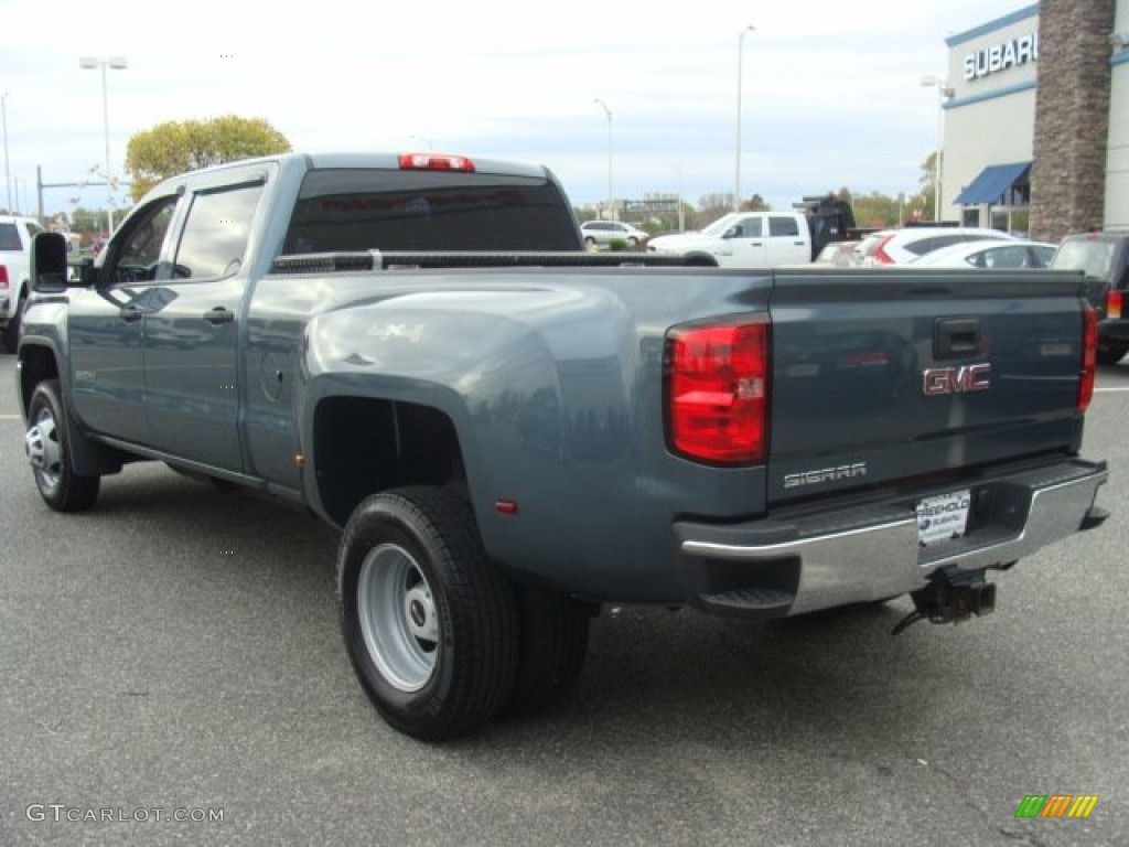 2015 Sierra 3500HD Work Truck Crew Cab 4x4 Dual Rear Wheel - Stealth Gray Metallic / Jet Black/Dark Ash photo #4
