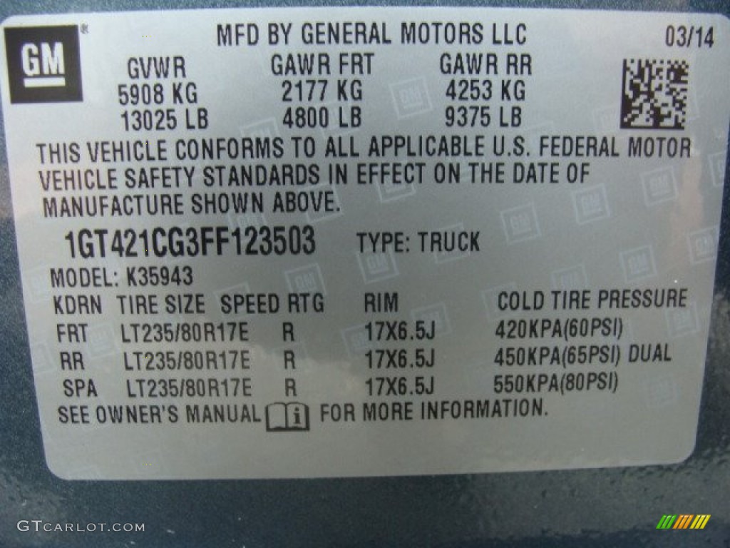 2015 Sierra 3500HD Work Truck Crew Cab 4x4 Dual Rear Wheel - Stealth Gray Metallic / Jet Black/Dark Ash photo #20