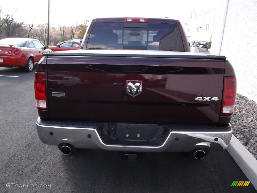 2012 Ram 1500 Laramie Crew Cab 4x4 - Deep Molten Red Pearl / Dark Slate Gray photo #9