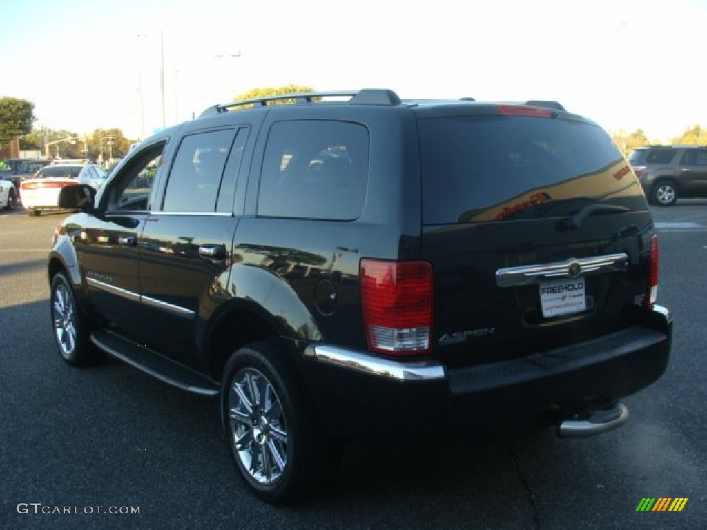 2007 Aspen Limited HEMI 4WD - Brilliant Black Crystal Pearl / Dark Khaki/Light Graystone photo #4