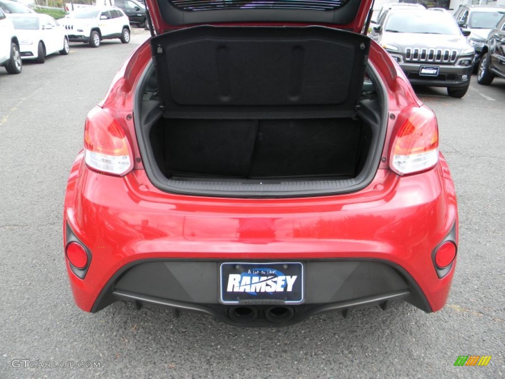 2013 Veloster Turbo - Boston Red / Black photo #8