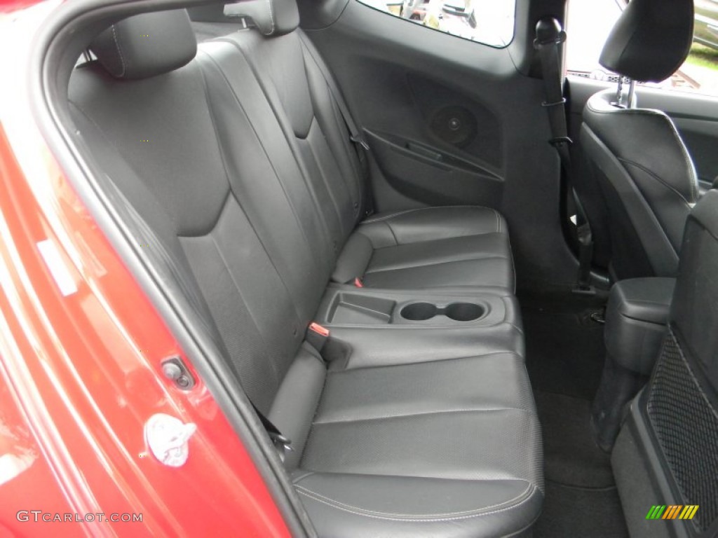 2013 Veloster Turbo - Boston Red / Black photo #11