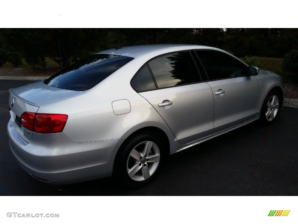 2012 Jetta TDI Sedan - Reflex Silver Metallic / Titan Black photo #4