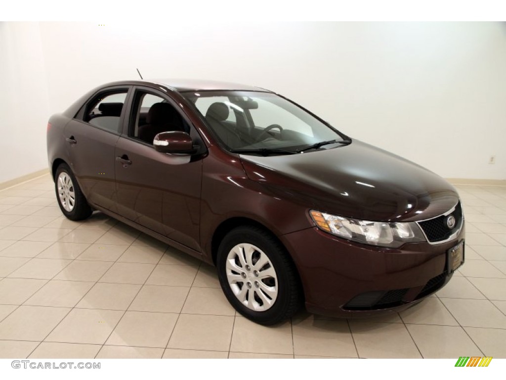 2010 Forte EX - Dark Cherry / Coffee photo #1