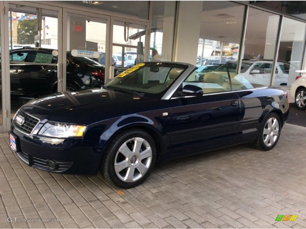 2005 A4 1.8T Cabriolet - Moro Blue Pearl Effect / Beige photo #1