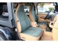1998 Jeep Wrangler Green/Khaki Interior Front Seat Photo