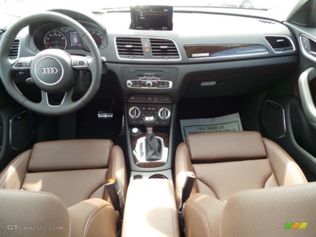 2015 Audi Q3 2.0 TFSI Prestige quattro Chestnut Brown Dashboard Photo #98671998
