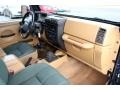 1998 Jeep Wrangler Green/Khaki Interior Dashboard Photo