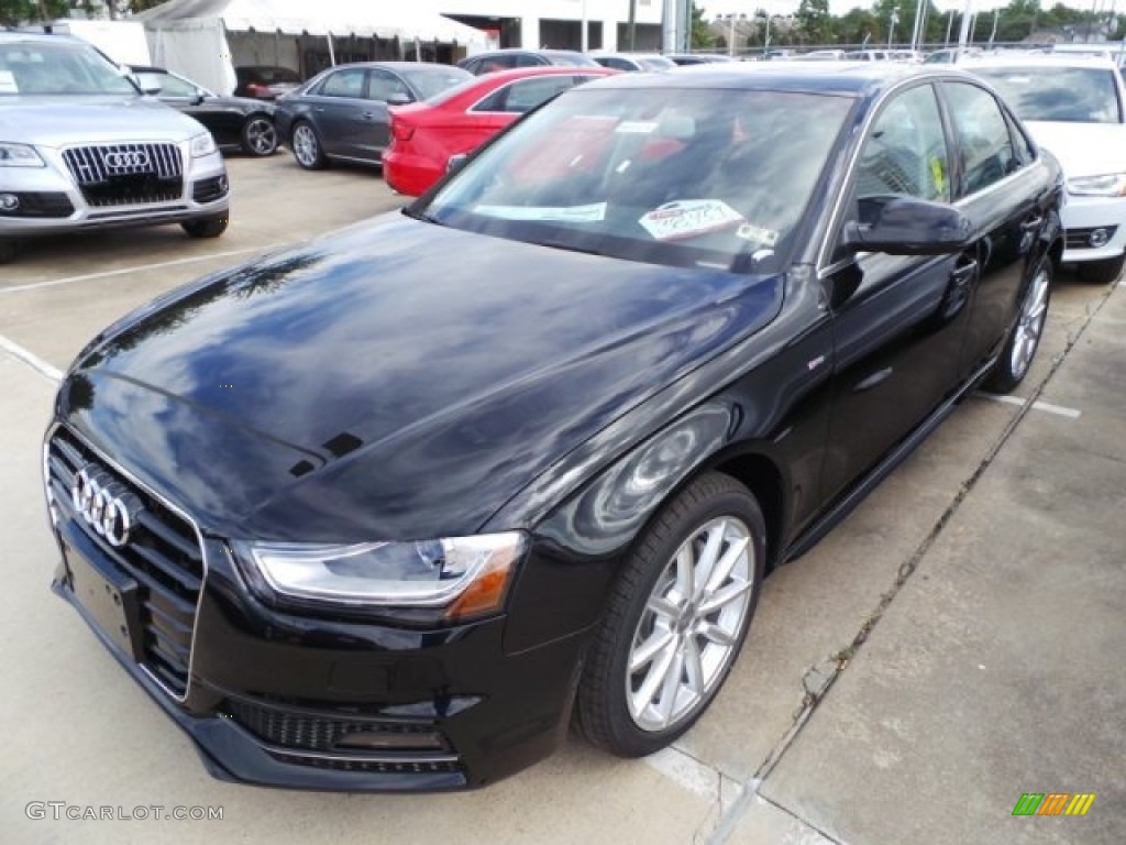 Mythos Black Metallic 2015 Audi A4 2.0T Premium Exterior Photo #98673185