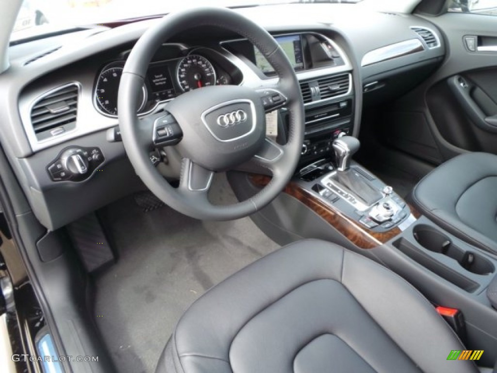 Black Interior 2015 Audi A4 2.0T Premium Photo #98673326
