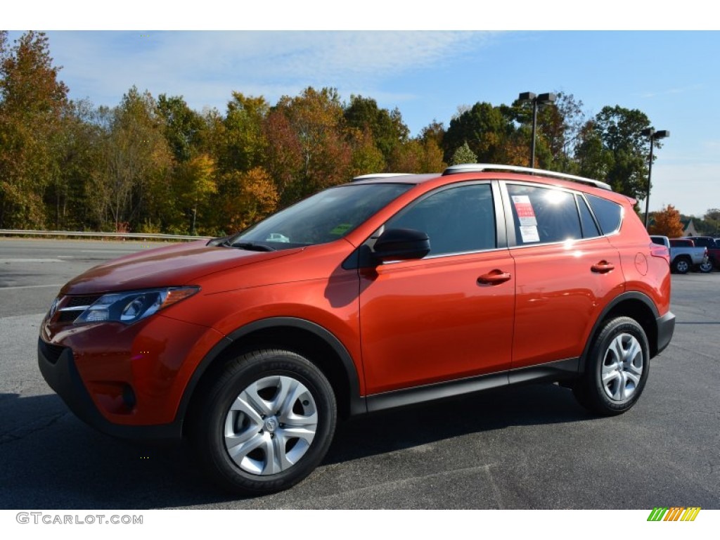 Hot Lava 2015 Toyota RAV4 LE Exterior Photo #98674034