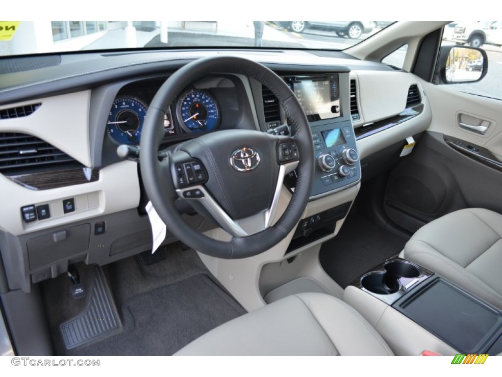 Bisque Interior 2015 Toyota Sienna XLE Photo #98675528