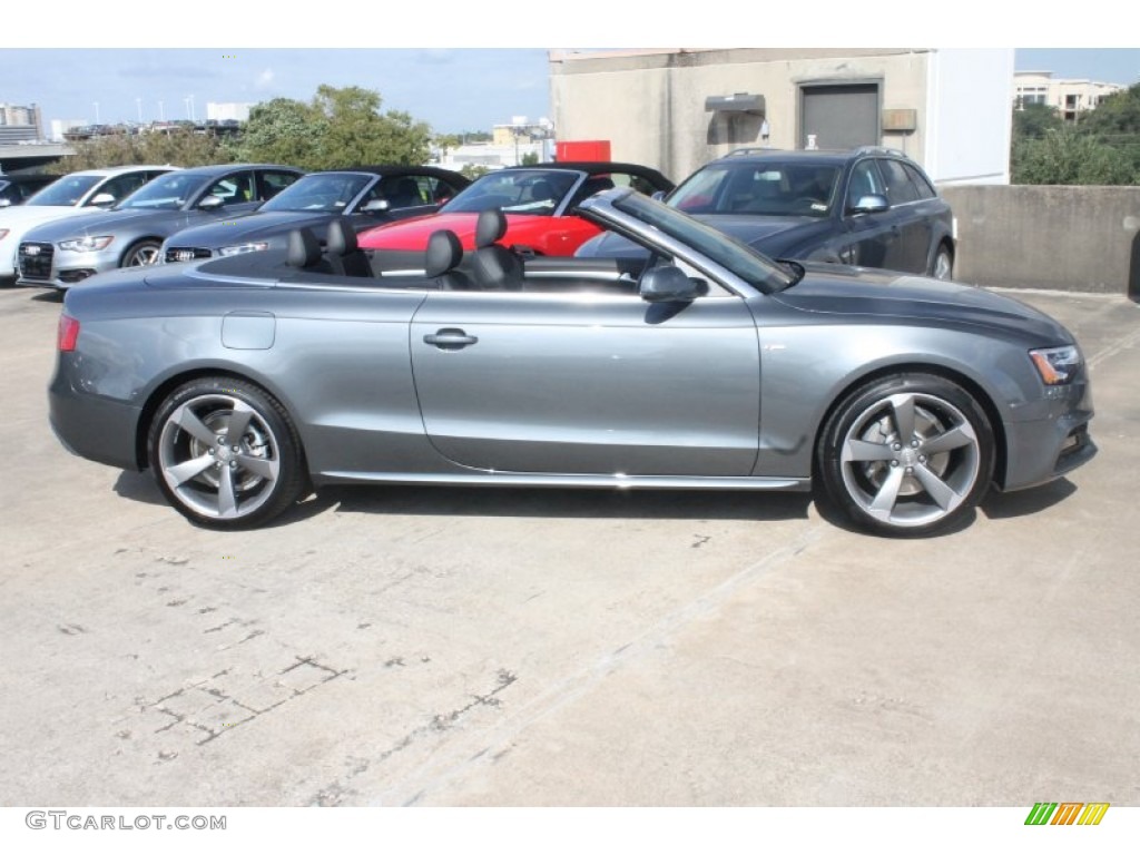 Monsoon Gray Metallic 2015 Audi A5 Premium Plus quattro Convertible Exterior Photo #98675756