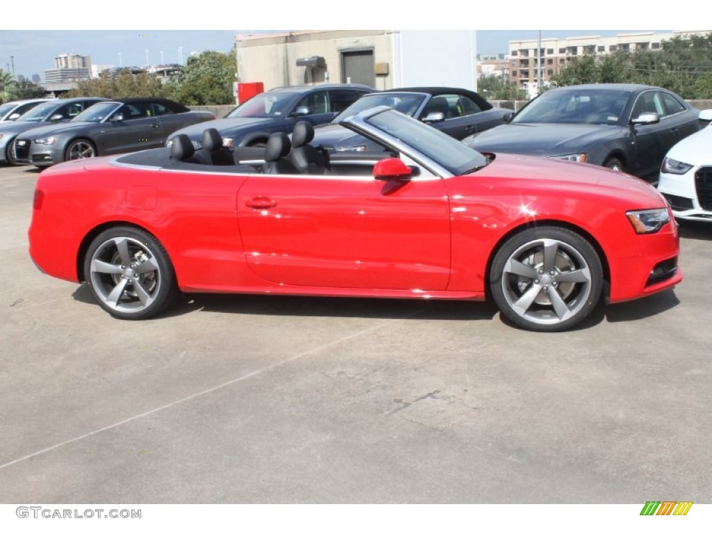 Brilliant Red 2015 Audi A5 Premium Plus quattro Convertible Exterior Photo #98676128