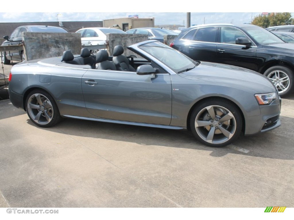 2015 A5 Premium Plus quattro Convertible - Monsoon Gray Metallic / Black photo #2