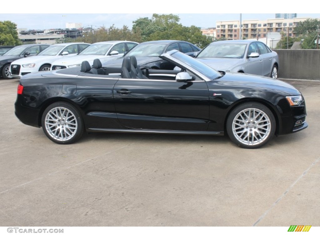 Brilliant Black 2015 Audi S5 3.0T Premium Plus quattro Cabriolet Exterior Photo #98677109