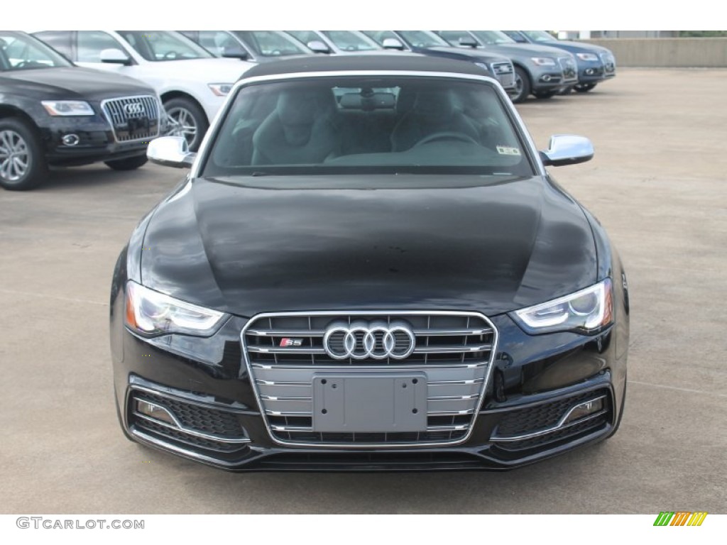 Brilliant Black 2015 Audi S5 3.0T Premium Plus quattro Cabriolet Exterior Photo #98677142