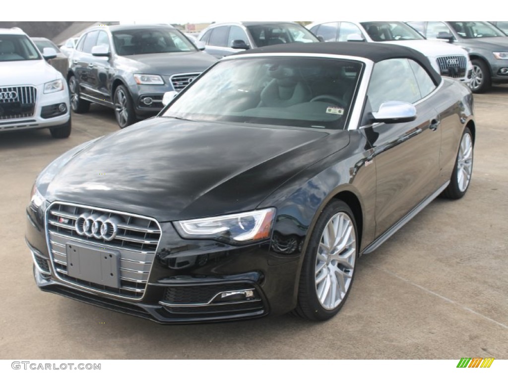 Brilliant Black 2015 Audi S5 3.0T Premium Plus quattro Cabriolet Exterior Photo #98677166