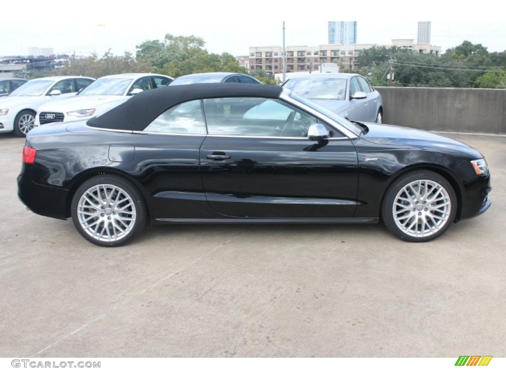 Brilliant Black 2015 Audi S5 3.0T Premium Plus quattro Cabriolet Exterior Photo #98677274