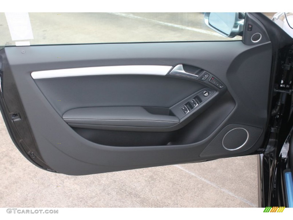 2015 Audi S5 3.0T Premium Plus quattro Cabriolet Black Door Panel Photo #98677292