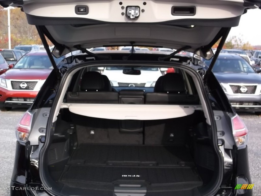 2015 Rogue SL AWD - Super Black / Charcoal photo #19