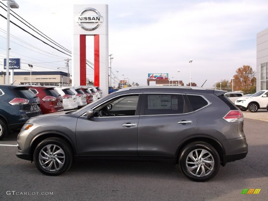 2015 Rogue SL AWD - Gun Metallic / Charcoal photo #6