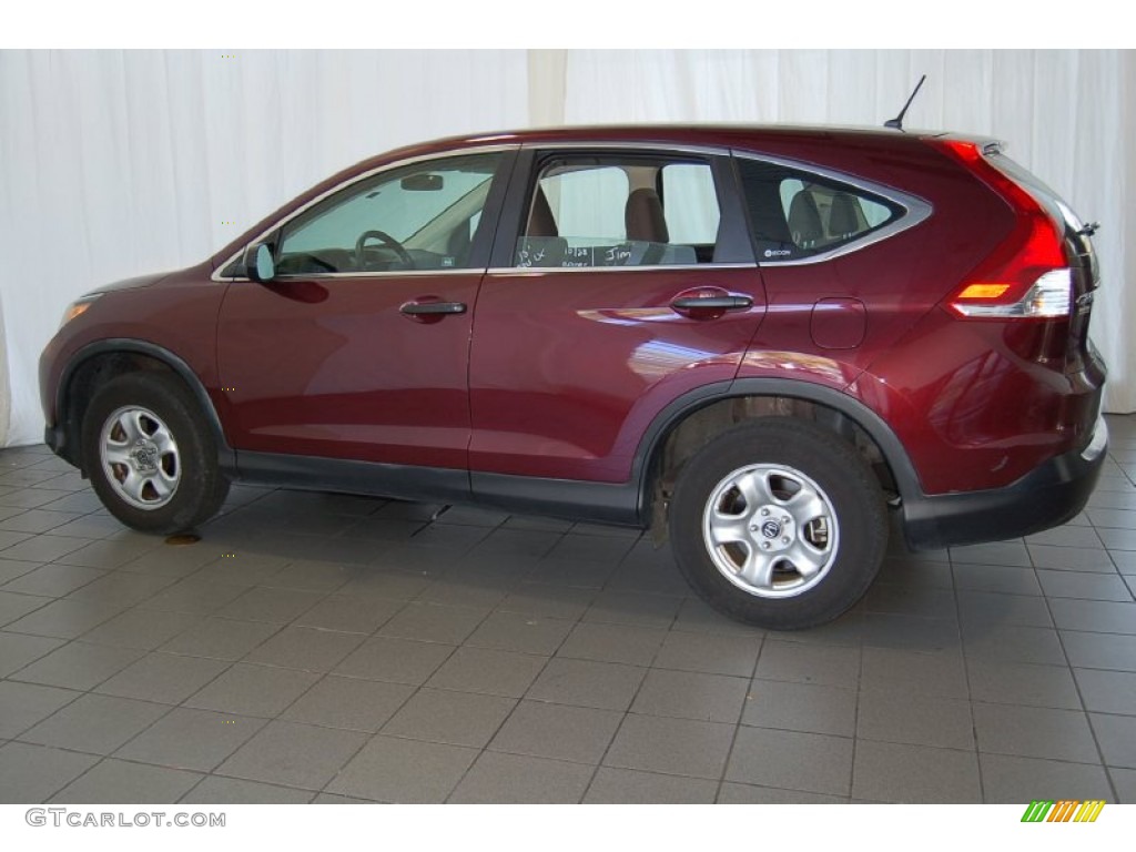 2012 CR-V LX - Basque Red Pearl II / Gray photo #11