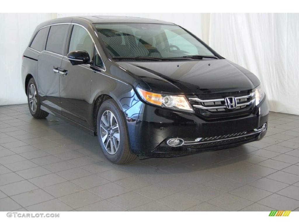 2015 Odyssey Touring - Crystal Black Pearl / Truffle photo #1