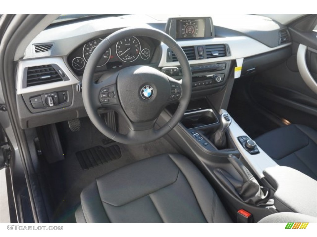2015 3 Series 320i Sedan - Mineral Grey Metallic / Black photo #6