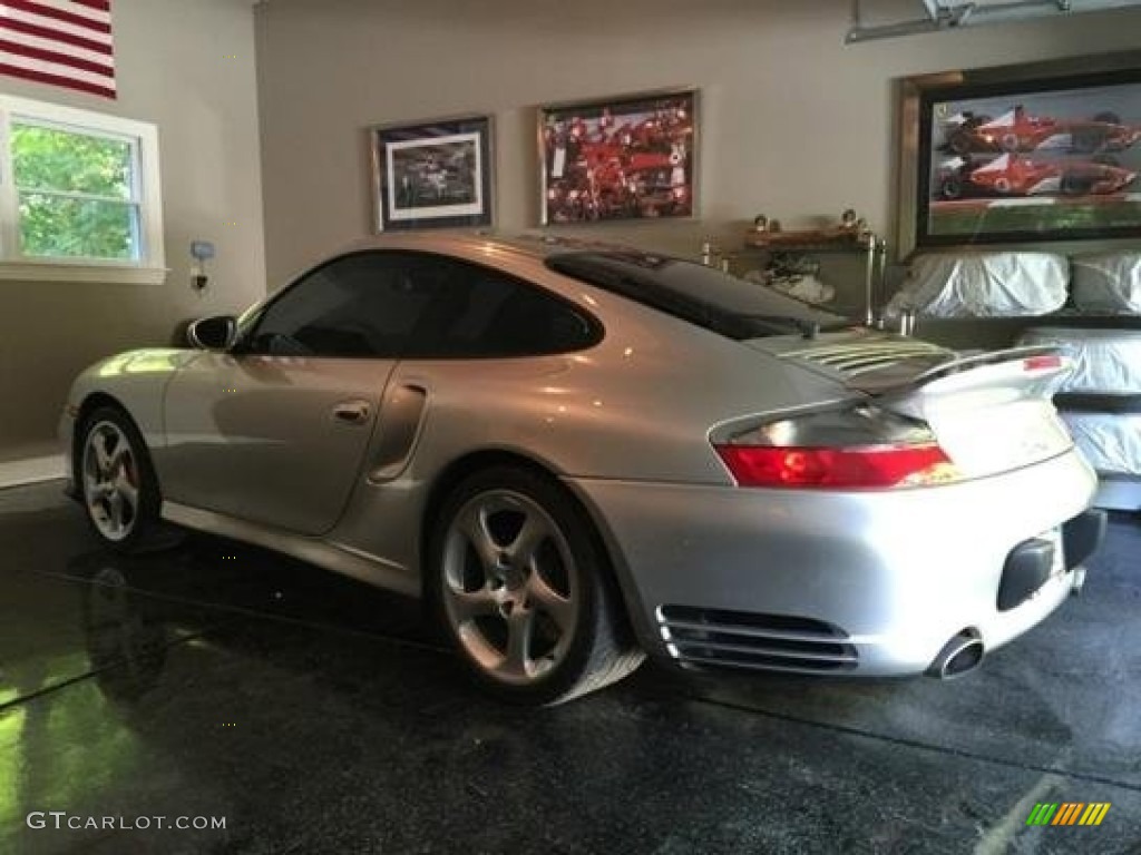 Arctic Silver Metallic 2001 Porsche 911 Turbo Coupe Exterior Photo #98682799