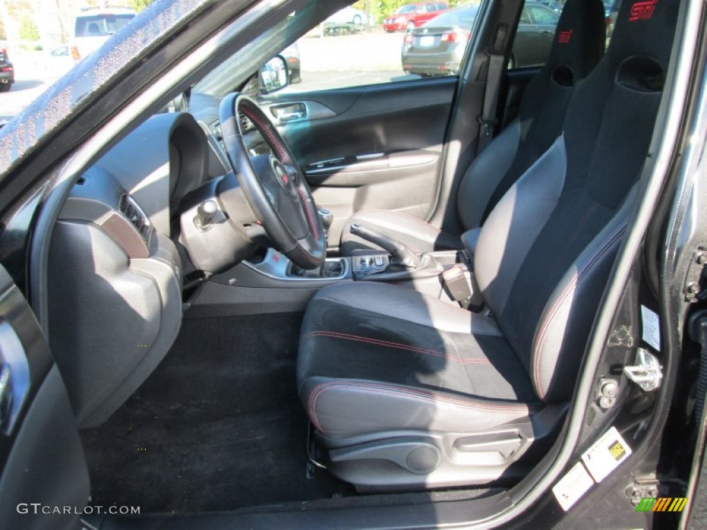 Black Interior 2014 Subaru Impreza WRX STi 4 Door Photo #98684509