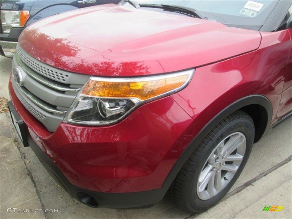 2015 Explorer FWD - Ruby Red / Medium Light Stone photo #2