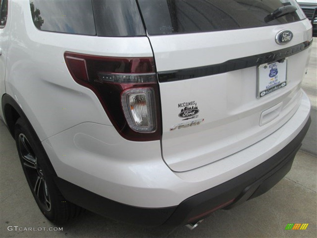 2015 Explorer Sport 4WD - White Platinum / Sport Charcoal Black/Sienna photo #3