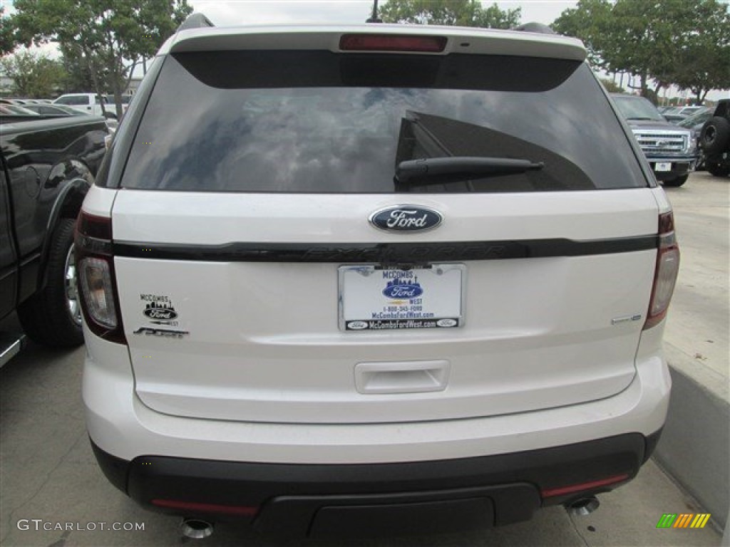 2015 Explorer Sport 4WD - White Platinum / Sport Charcoal Black/Sienna photo #4