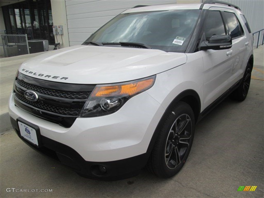 2015 Explorer Sport 4WD - White Platinum / Sport Charcoal Black/Sienna photo #6
