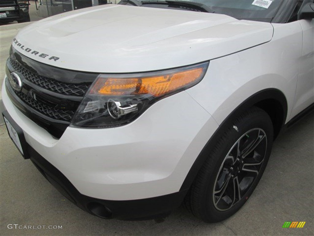 2015 Explorer Sport 4WD - White Platinum / Sport Charcoal Black/Sienna photo #7