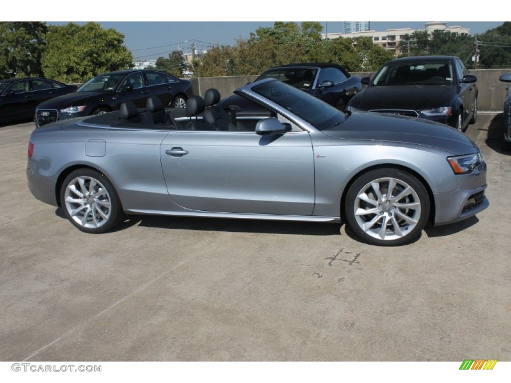 Tornado Gray Metallic 2015 Audi A5 Premium Plus quattro Convertible Exterior Photo #98688874