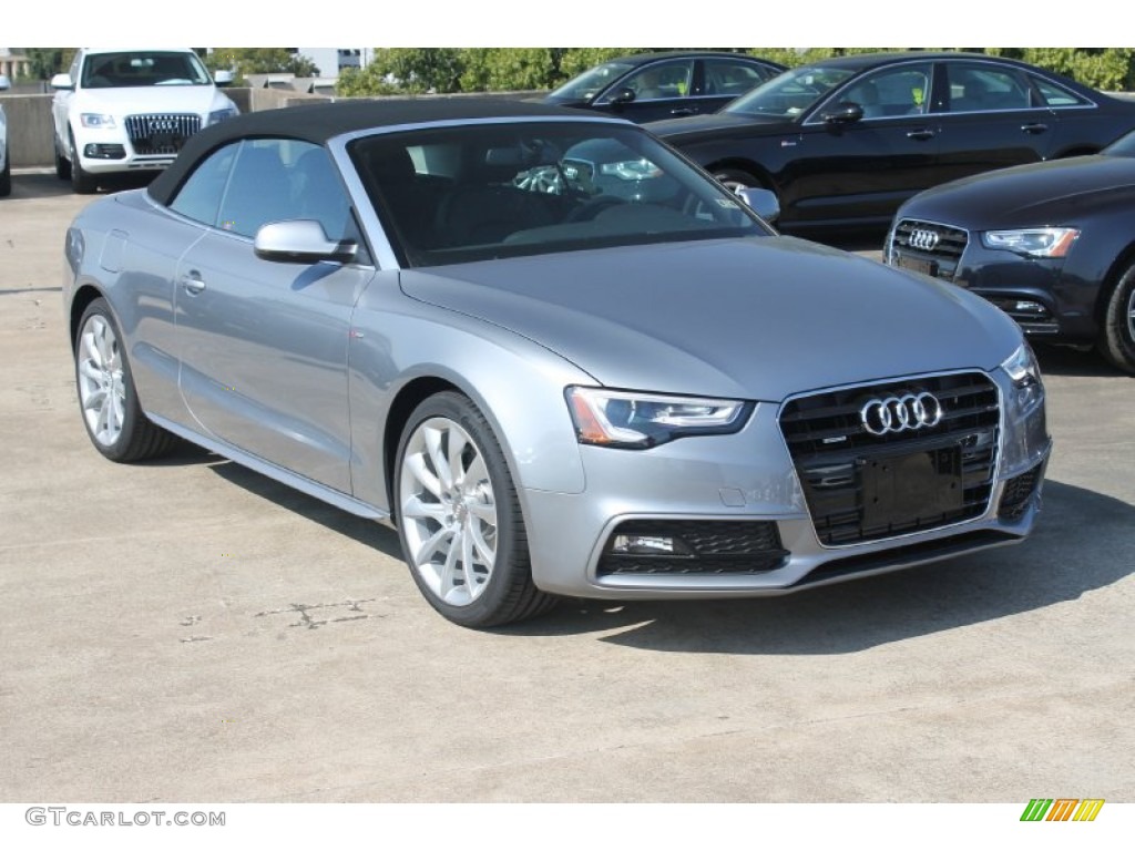 Tornado Gray Metallic 2015 Audi A5 Premium Plus quattro Convertible Exterior Photo #98688898