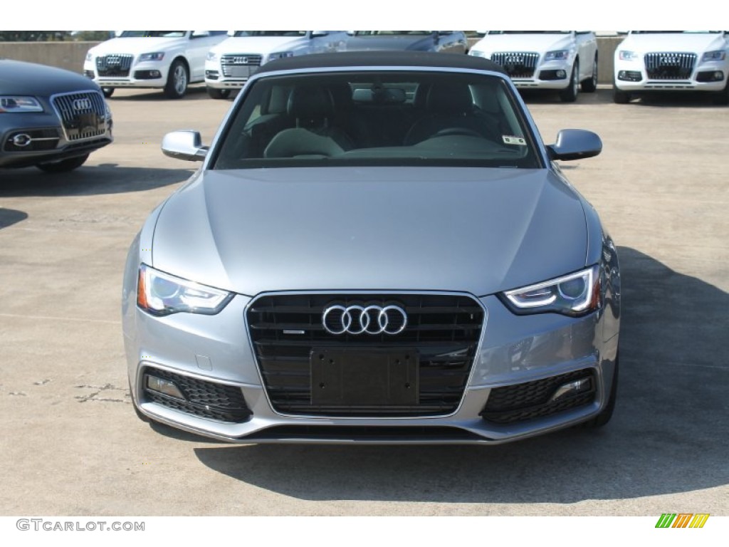 Tornado Gray Metallic 2015 Audi A5 Premium Plus quattro Convertible Exterior Photo #98688922